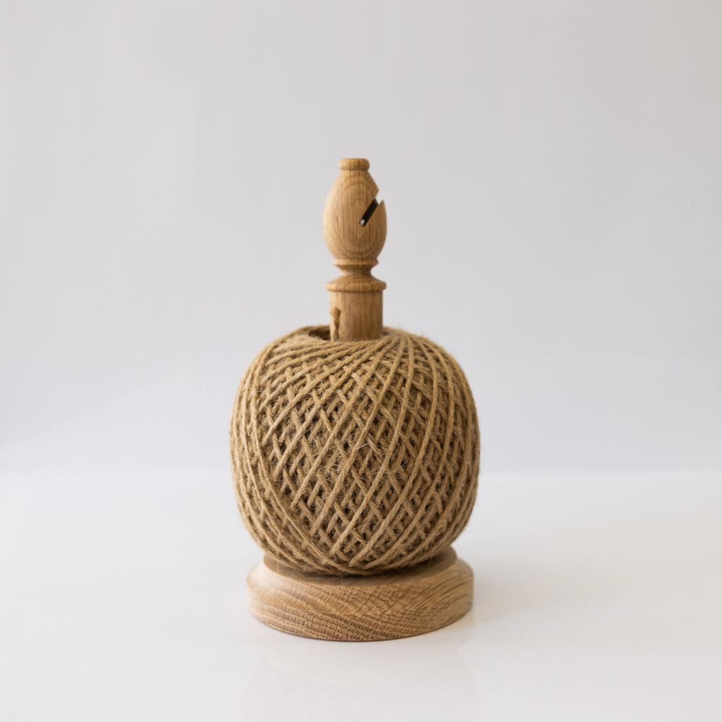 Bishops twine stand with cutter, complete with 250 grams of natural twine.